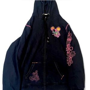 Disney Black and Pink Women's Jacket